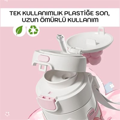 Vagonlife 480 Ml Panda Figürlü Paslanmaz Çelik Termos