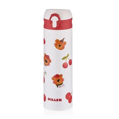 Vagonlife 480 Ml Ayıcık Desenli Paslanmaz Çelik Termos