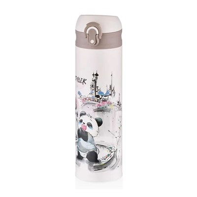 Vagonlife 480 Ml Panda Desenli Paslanmaz Çelik Termos