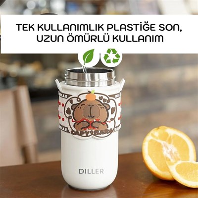Vagonlife 520 Ml Capybara Desenli Paslanmaz Çelik Termos