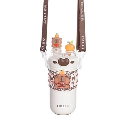 Vagonlife 520 Ml Capybara Desenli Paslanmaz Çelik Termos