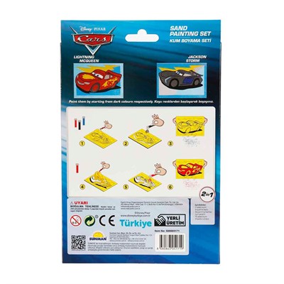 Sunman 2in1 Disney Cars Kum Boyama Seti