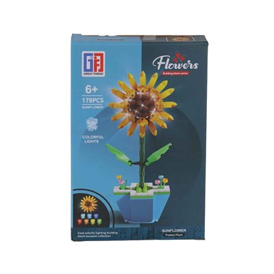 Can Oyuncak Kutulu Çiçek Lego Blokları