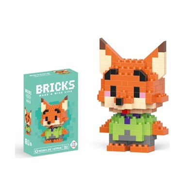 Can Oyuncak Tilki ve Tavşan Puzzle Lego