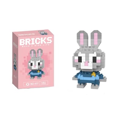 Can Oyuncak Tilki ve Tavşan Puzzle Lego