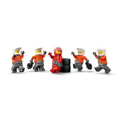 LEGO City Ferrari Arabalı F1 Pit Stop ve Pit Ekibi 322 Parça