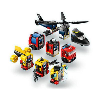 LEGO City Helikopter, İtfaiye Kamyonu ve Denizaltı Karışımı 874 Parça