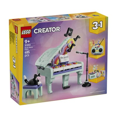 LEGO Creator 3ü 1 Arada Müzikal Dekor Kedili Piyano 485 Parça