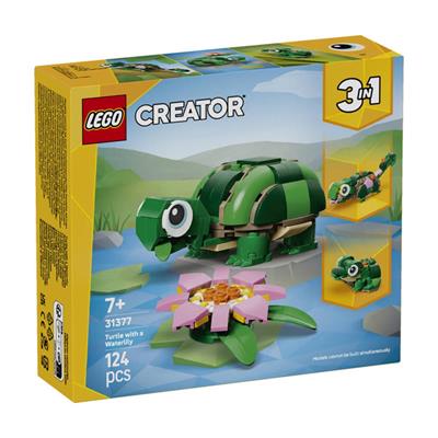 LEGO Creator 3ü 1 Arada Kaplumbağa ile Nilüfer Çiçeği 124 Parça