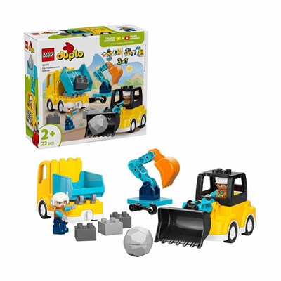 LEGO DUPLO Kasabası 3ü 1 Arada İnşaat Araçları