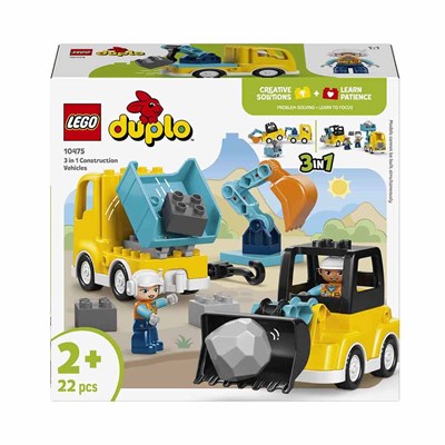 LEGO DUPLO Kasabası 3ü 1 Arada İnşaat Araçları