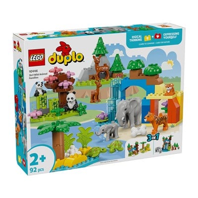 LEGO DUPLO Kasabası 3’ü 1 Arada Vahşi Hayvan Aileleri 92 Parça