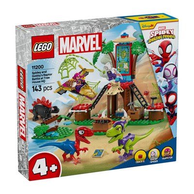 LEGO Marvel Spidey Ağaç Ev Karargahında Spidey ve Gobbynin Raptor Savaşı 143 Parça