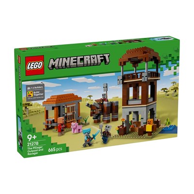 LEGO Minecraft Yağmacı Karakolu ve Çapulcu 665 Parça