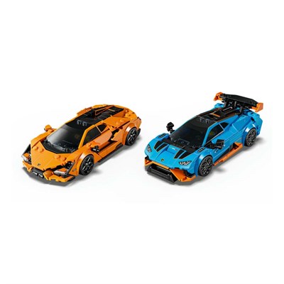 Lego Speed Champ Lamborghini Revuelto ve Hurac n STO 607 parça 10 Yaş