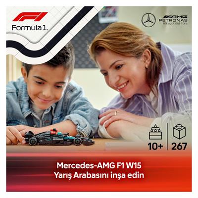 LEGO Speed Champions Mercedes-AMG F1 W15 Yarış Arabası 267 Parça
