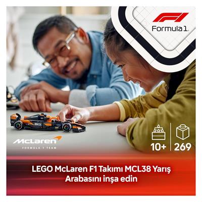 LEGO Speed Champions McLaren F1 Team MCL38 Yarış Arabası 269 Parça