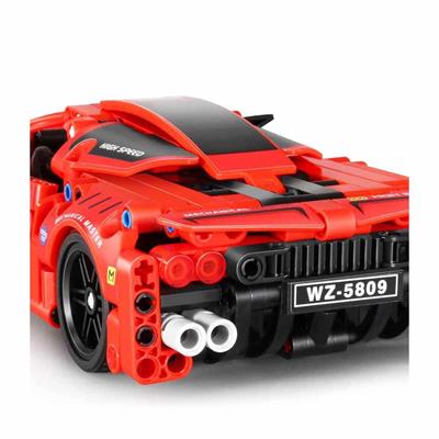 Sunman İm Master Çek Bırak Kırmızı Süper Araba 437 Parça