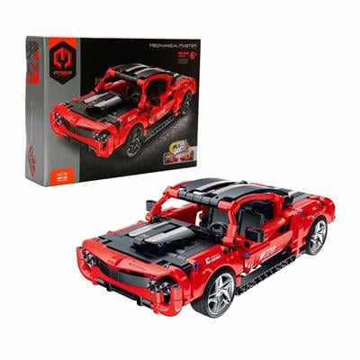 Sunman Süper Araba Kırmızı Lego 457 Parça