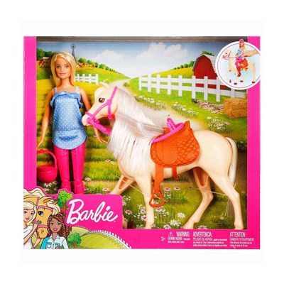 Barbie Bebek Güzel Atı Hayvanları Oyun Seti