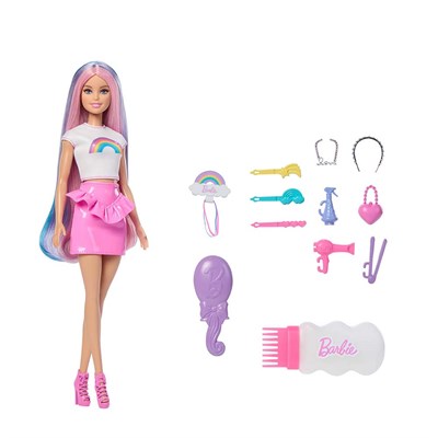 Barbie Gökkuşağı Saçlar Bebeği
