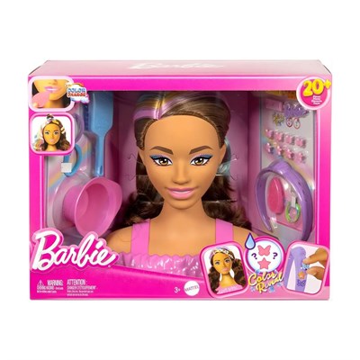 Barbie Saç Tasarımı Büstü Kahverengi Saçlı