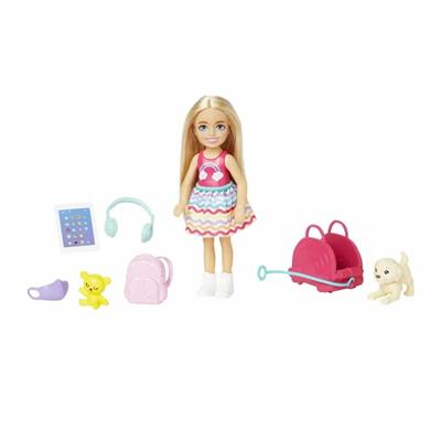 Barbie Seyahatte Chelsea Bebek ve Aksesuarları
