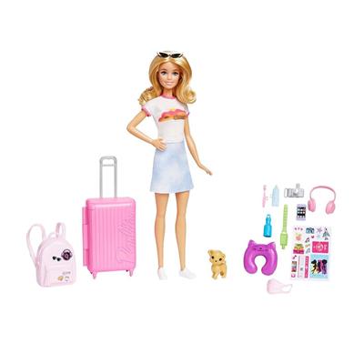 Barbie Seyahatte Bebeği ve Aksesuarları