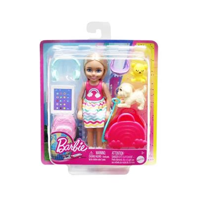 Barbie Seyahatte Chelsea Bebek ve Aksesuarları