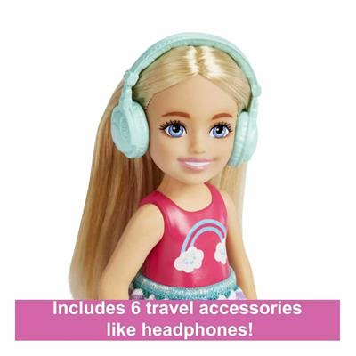 Barbie Seyahatte Chelsea Bebek ve Aksesuarları