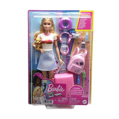 Barbie Seyahatte Bebeği ve Aksesuarları