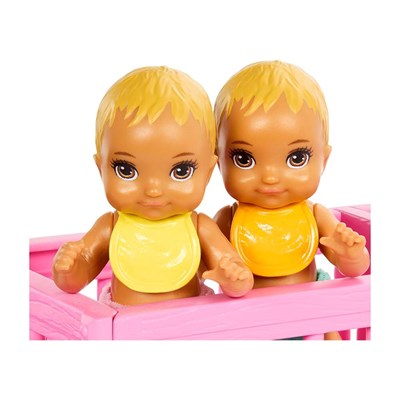 Barbie Skipper İkiz Bebekler Bakımı Oyun Seti