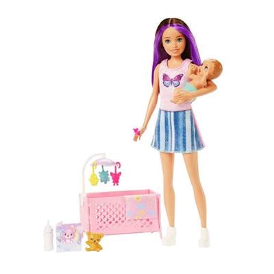 Barbie Skipper Bebek Bakıcılığı Beşikli Oyun Seti
