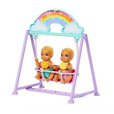 Barbie Skipper İkiz Bebekler Bakımı Oyun Seti