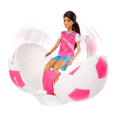 Barbie Team Barbie Roll Reveal Soccer Player Doll