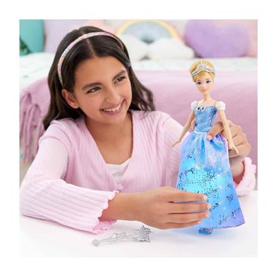 Disney Sesli ve Işıklı Sihirli Balo Elbiseli Cinderella Bebek