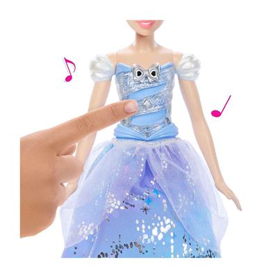 Disney Sesli ve Işıklı Sihirli Balo Elbiseli Cinderella Bebek