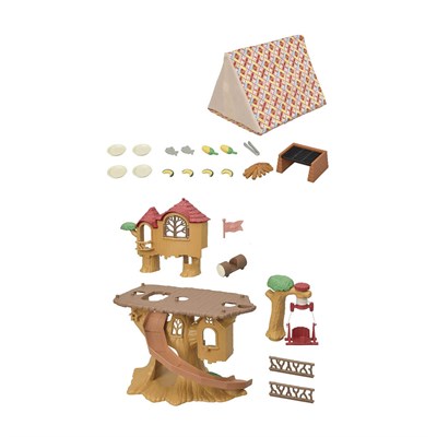 Adore Sylvanian Families Kamp Macerası Ağaç Evi Hediye Seti