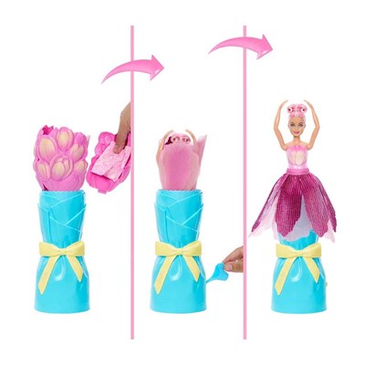 Barbie Petal Pop Barbie Bebek ve Aksesuarları Lale Oyun Seti