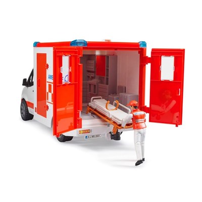 Bruder Mercedes Benz Sprinter Sirenli Ambulans ve Ekibi