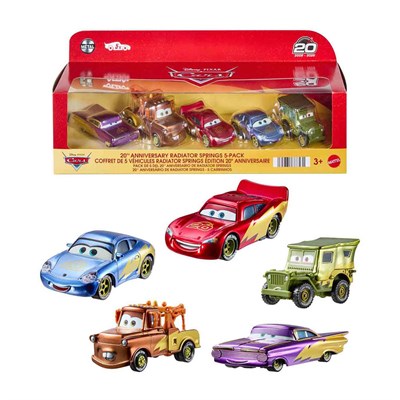 Disney ve Pixar Cars 20. Yıl Dönümü Kutlama Yarışı Radyatör Kasabası 5li Paket