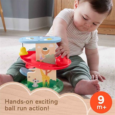 Fisher Price Ahşap Ağaç Ev Top Kaydırağı