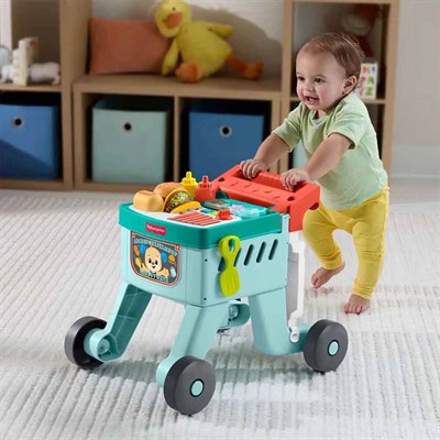 Fisher Price 4ü1 Arada Alışveriş Sepeti Yürüteç