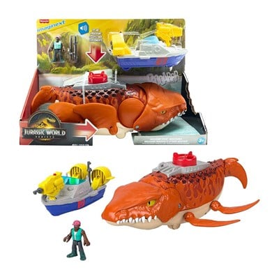 Fisherprice Imaginext Sesli Jurassic World Rebirth Dev Ağızlı Mosasaurus Dinozor Oyun Seti