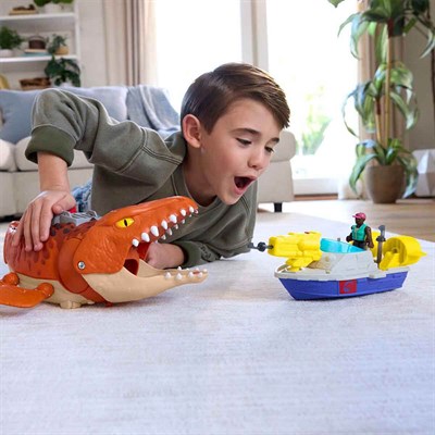 Fisherprice Imaginext Sesli Jurassic World Rebirth Dev Ağızlı Mosasaurus Dinozor Oyun Seti