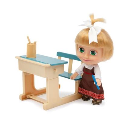 Giochi Masha ve Koca Ayı 12 cm Bebek Okul Oyun Seti