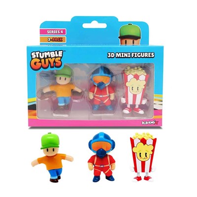 Stumble Guys 3lü Mini Figür Seti S4