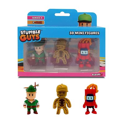 Stumble Guys 3lü Mini Figür Seti S4