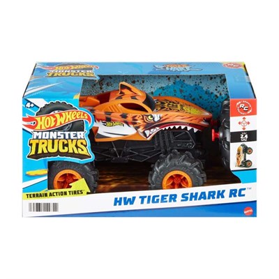 Hot Wheels 1:24 Uzaktan Kumandalı Monster Trucks Tiger Shark