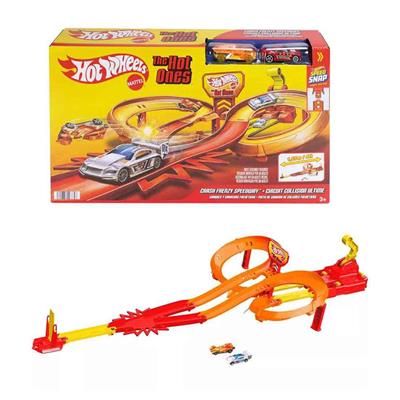 Hot Wheels Action Hot Ones Freeway Frenzy Toy Vehicle Track